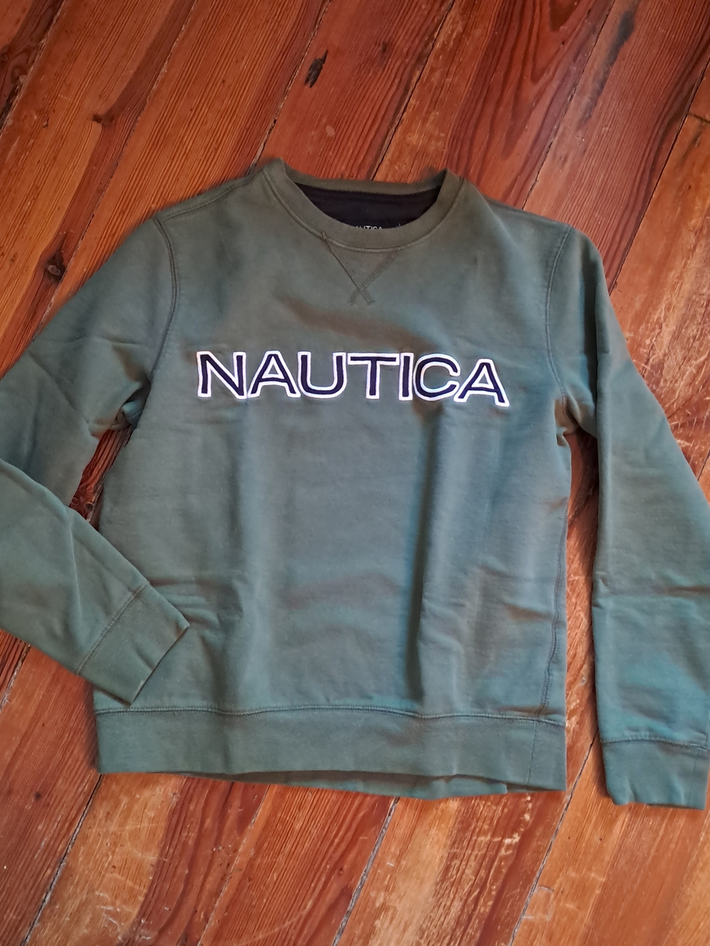 Nautica Men's Crewneck Sweatshirt in Olive